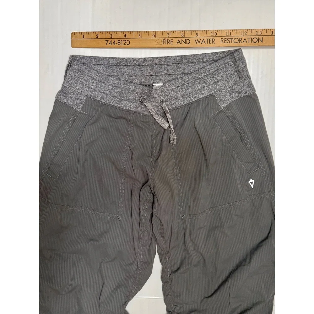 Ivivva By Lululemon Girls Gray Ruched Jogger Athletic Pants Size 14